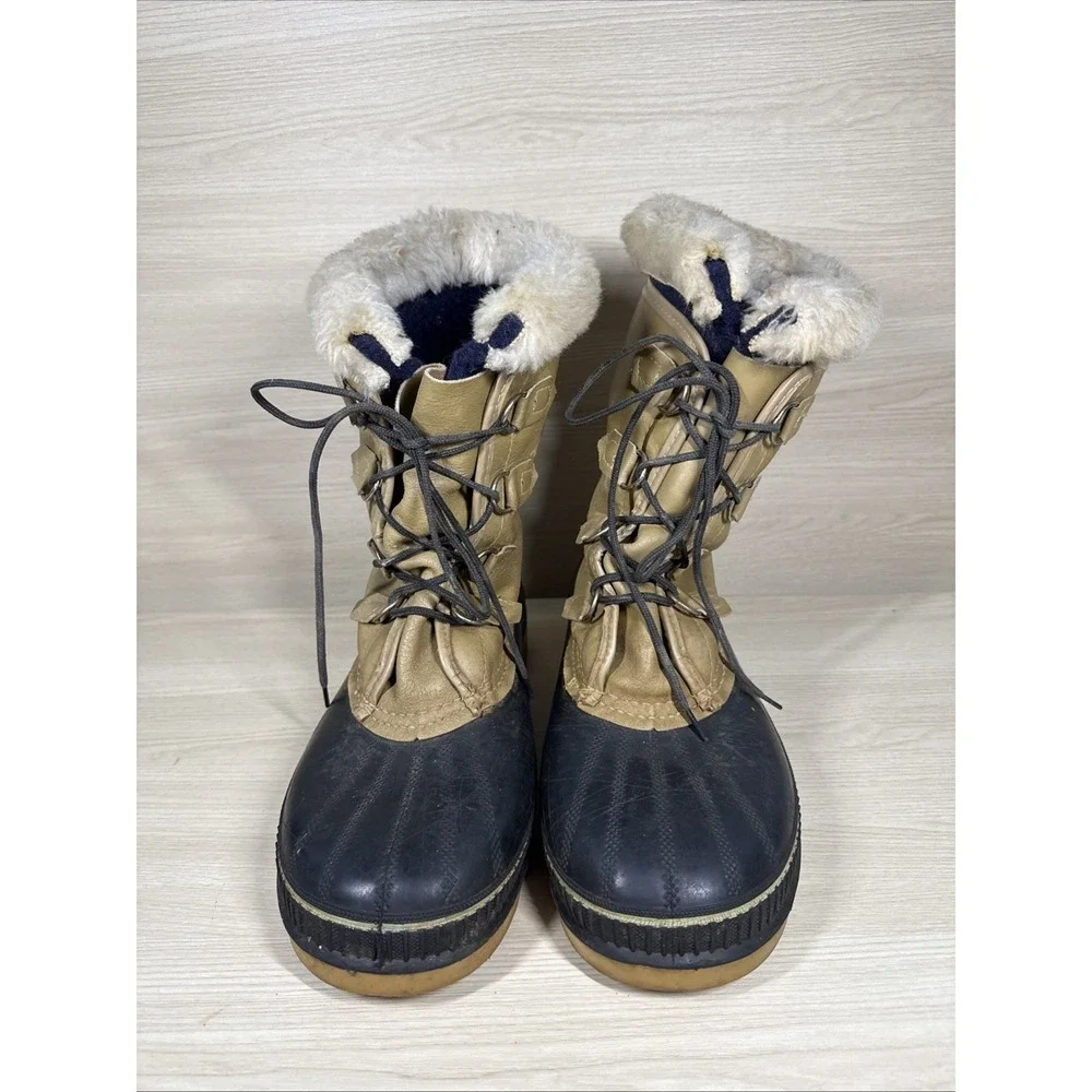 KAMIK CANADA Winter Snow Boots STEEL SHANK Men's‎ Sz.11 Wool Liner Lace-Up